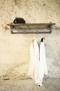 Wandgarderobe * Shabby * Industrial * Flurschrank Stahl * Garderobe Sondermaße - Bild 1 von 4