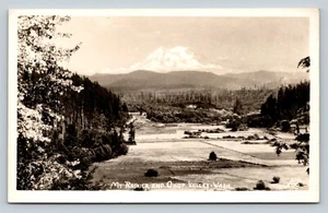 RPPC Mt. Rainier & Ohop Valley WASHINGTON Mountain Landscape VINTAGE Postcard - Picture 1 of 3