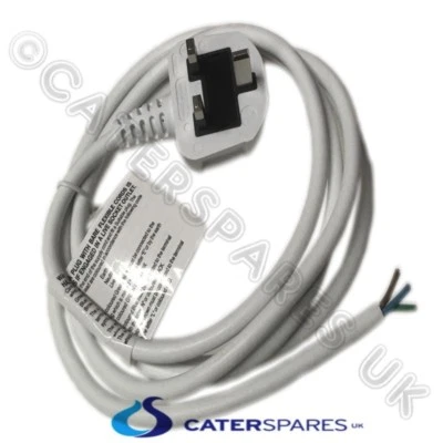 CATERSPARESUK 13A UK-STECKER WEISS NETZKABEL GERÄTE VERSORGUNGSKABEL FÜR TOASTER OFEN ETC.