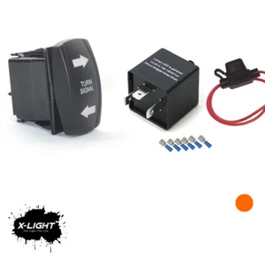 SXS UTV ATV GOLF CART SXS LED TURN SIGNAL ROCKER SWITCH BLINKER KIT W/LED FLASHE - Bild 1 von 6