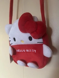 NWT Red Hello Kitty Plush Purse Crossbody Bag Small - Picture 1 of 16