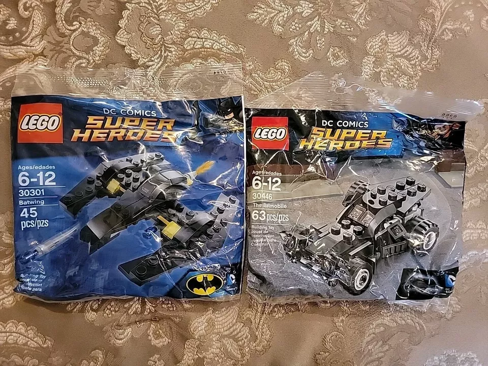 2 Lego POLYBAGS: The Batmobile And BATWING DC Comics Super Heroes Batman  NIB - Image 1 of 1