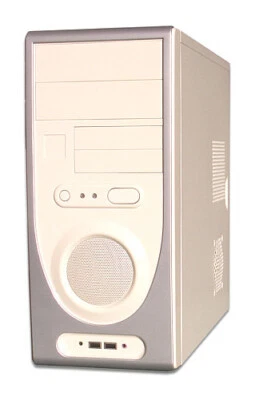 Micro ATX Tower case Free 300 Watt PSU KMA3379 Beige - Image 1 of 4