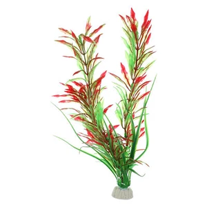 1 Stück Aquarium Kunststoff Pflanzen Künstliche Wasserpflanze für Dekoration Rot - Bild 1 von 7