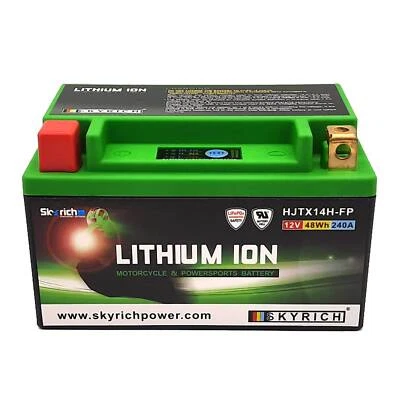 SKYRICH Batterie Lithium-Ion LiFePO YTX14H-BS/KMX14-BS/YTX14-BS (HJTX14H-FP)
