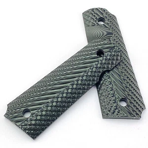 2 Stück G10 Messergriff Patches rutschfestes Strukturmaterial für 1911 Modelle Griffe - Bild 1 von 3