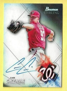 CADE CAVALLI 2021 BOWMAN STERLING PROSPECTS AUTHENTIC AUTOGRAPH ON CARD AUTO - Bild 1 von 2