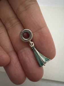 Authentic Pandora Silver Disney Frozen Elsa dress dangle 791590ENMX retired - Picture 1 of 7