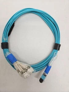 ***NEU*** FS MPO/MTP 3M 12F auf 6XLC GLASFASER BREAKOUT KABEL AQUA!!! - Bild 1 von 2
