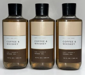 3 Coffee & Whiskey Bath & Body Works Shower gel 10 fl oz - Picture 1 of 1