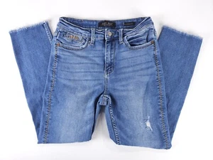 Denim elástico envejecido Boyfriend de tiro alto Judy Blue Howdy para mujer 5/27 (27x26) - Imagen 1 de 14