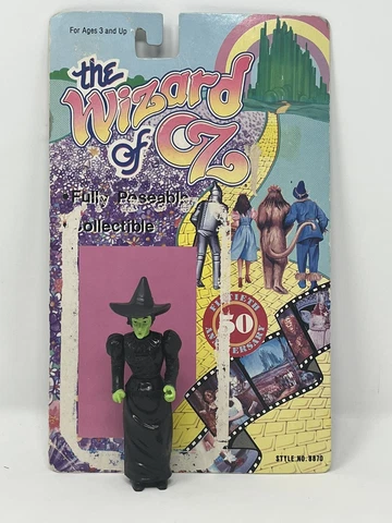 1988 Wizard of Oz 50th Anniversary Figure Wicked Witch of the West. Vintage Cover