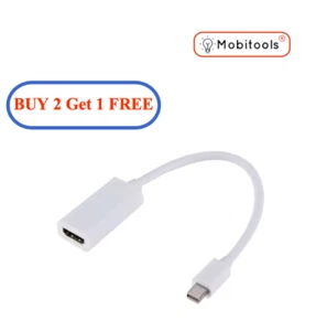 Mini Display Port DP Thunderbolt to  hdm HDTV Adapter For MacBook Apple Mac - UK - Picture 1 of 8