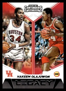 2019 Panini Contenders Draft Picks Hakeem Olajuwon #2 Houston Rockets - Picture 1 of 2