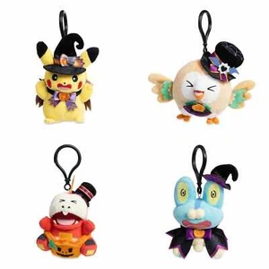 Sie wählen! Pokémon Halloween Plüsch Schlüsselanhänger - Pikachu Fuecoco Froakie Rowlet - Bild 1 von 13