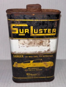 Vintage, SUR LUSTER POLISH, Long Beach, California, One Pint Dose (leer) - Bild 1 von 4