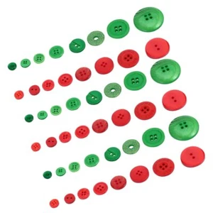 1320pcs Resin Buttons Christmas Decor Christmas Clothing Buttons Round Craft ... - Picture 1 of 9