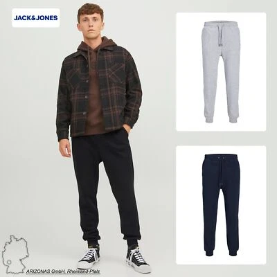 Herren JACK & JONES Jogginghose Gummizug Jogger Hose Tunnelzug Basic JPSTGORDON
