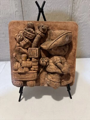 Placa de pared de terracota 3d Foto 1 de 2