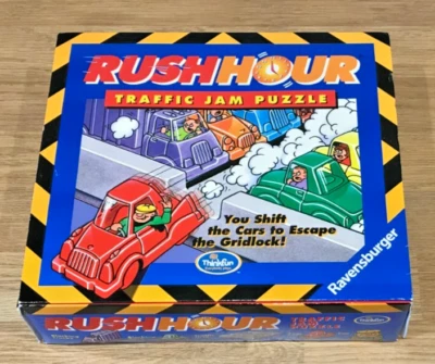 Vintage ThinkFun RUSH HOUR The Ultimate Traffic Jam Puzzle - Image 1 of 3
