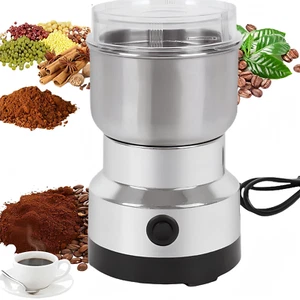Electric Coffee Grinder Spice Coffee Bean Herb Grinder Small Versatile Stainless - Picture 1 of 7