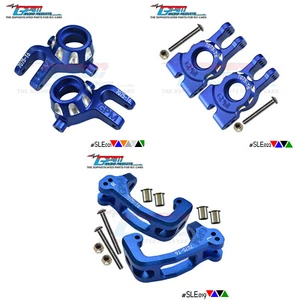 Aluminium Achsschenkel vorne + hinten + C Nabe vorne für TRAXXAS 1/8 4WD SLEDGE 95076-4 - Bild 1 von 16