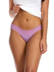 Hanky Panky DreamEase Low Rise Thong Panties One Size Berry Pie #631004 NWT - Picture 1 of 10