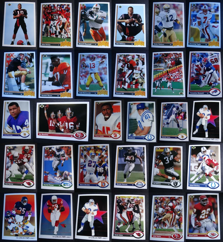 1991 Upper Deck Football NFL Cards Complete Your Set U You Pick From List 1-200 - Image 1 of 1