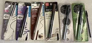 Menge 6 Eyeliner Stift, flüssig von Maybelline, Revlon, Vollspektrum Covergirl - Bild 1 von 13
