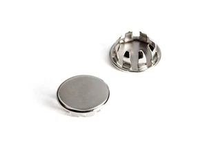 Nickel Plated Steel Cap with Tapered Prongs - 1/2" I.D. Holes - pack of 50 - Picture 1 of 2