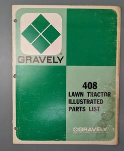 Gravely Model 408 Tractors - Illustrated Parts List ~ 1972 - Picture 1 of 4