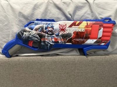 NERF Transformers Optimus Primal Dart Blaster, 16 dardos Nerf Elite Foto 1 de 4