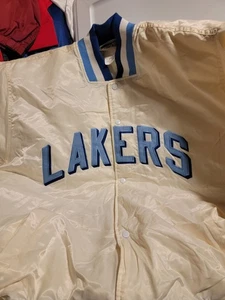 Vintage Majestic Hardwood Classics LA Lakers Crenshaw Bomber Jacket (XXL) - Picture 1 of 4