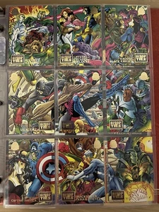 Marvel Karten 1994 Fleer Marvel Universum Karten "Blood Ties" Splash Page - Bild 1 von 10