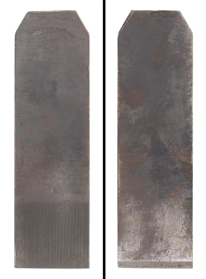 Little Used 2 1/4" Width "Toothing" Cutting Iron - Peugot Freres - mjdtoolparts - Image 1 of 1