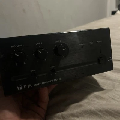 TOA BG-235 CU 3 Channel Mixer Amplifier 35 Watts for Paging Background Music - Image 1 of 2