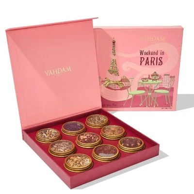 Weekend in Paris Tee Geschenkset | 9 Sorten Loseblatttee | Kräutertee Chai & ... - Bild 1 von 4