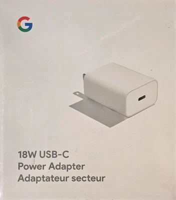 GOOGLE 18W USB-C POWER ADAPTER TC G1000-US WALL CHARGER Retail Package New - Image 1 of 3