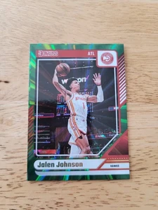 Holo láser verde Donruss 2024-25 #108 Jalen Johnson - Imagen 1 de 2