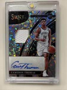 2021-22 Panini Select Cameron Thomas RPA Disco #RJ-CTH Rookie Patch Auto - Picture 1 of 2