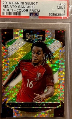 Renato Sanches [Prizm multicolor] #50 2016 Panini Select PSA 9 Foto 1 de 2