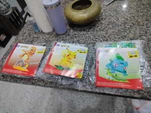 Pokémon Build & Show Pikachu Bulbasaur Charmander Mega Blocks No Box New Sealed - Picture 1 of 2