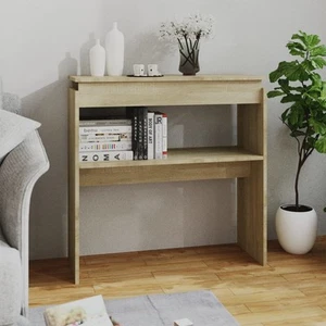 Sonoma Oak Console Table 80x30x80 cm Engineered Wood Minimalist Design - Picture 1 of 5