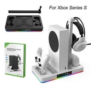 For Xbox Series X/S Games Controller Charging Stand Headset Mount w/ Cooling Fan - Bild 1 von 15