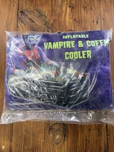 VTG 2011 Inflatable Cooler Vampire & Coffin 30”x42” Drink Cooler Party Halloween - Picture 1 of 9