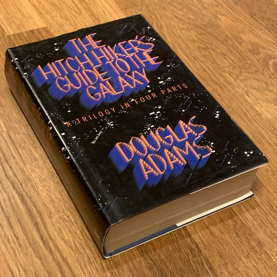 HITCH HIKER'S GUIDE TO THE GALAXY by Douglas Adams HC DJ 1986 UK Edition Omnibus - Image 1 of 4
