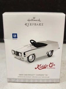 Hallmark NRFB Kiddie Car clásico adorno blanco 1969 Camaro SS coche a pedales - Imagen 1 de 3