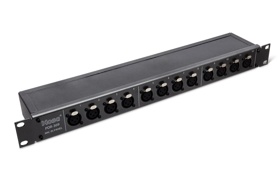 Hosa PDR-369 12-point XLR Balanced Patchbay - Image 1 of 4