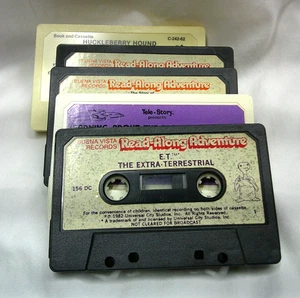 Vintage Posten/5 Kinderbuch auf Kassette Band GOONIES Indiana Jones E.T. Tele-Story - Bild 1 von 7