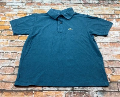 Camisa Polo Lacoste Juvenil 14 Azul Teal Manga Corta Logo Preppy Informal Niños Foto 1 de 4